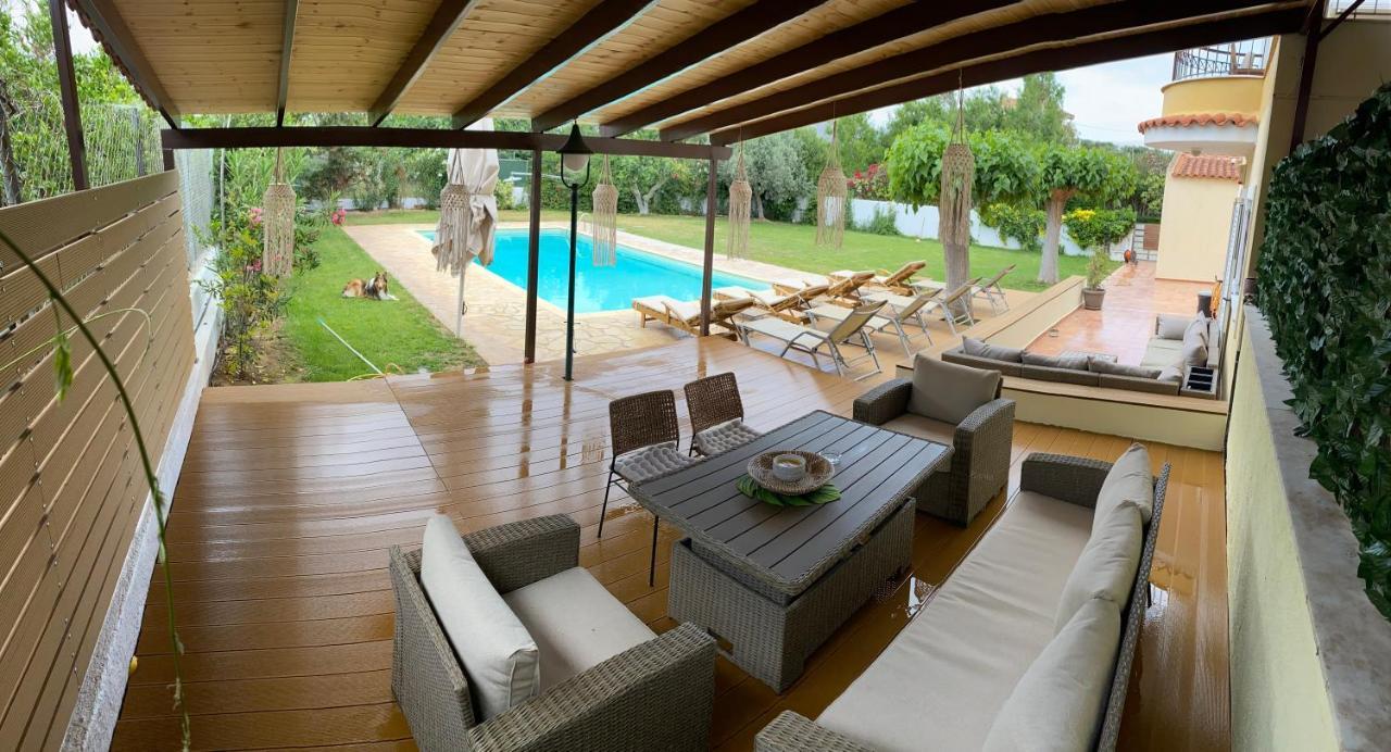Relaxing Villa With Swimming Pool And Garden Agios Georgios  Экстерьер фото